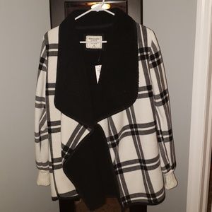 Abercrombie & Fitch Sherpa Open Front Cardigan